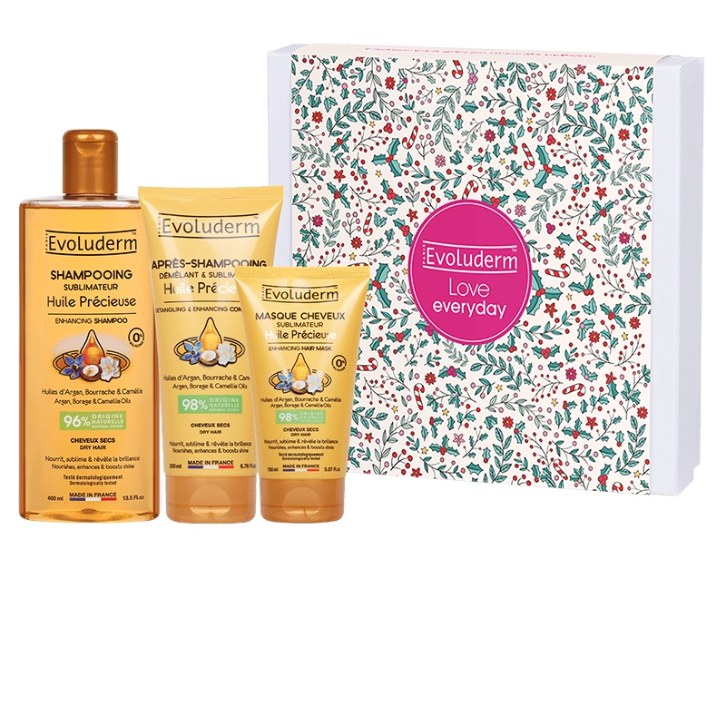 Coffret Cheveux Huile Précieuse + Peigne Offert