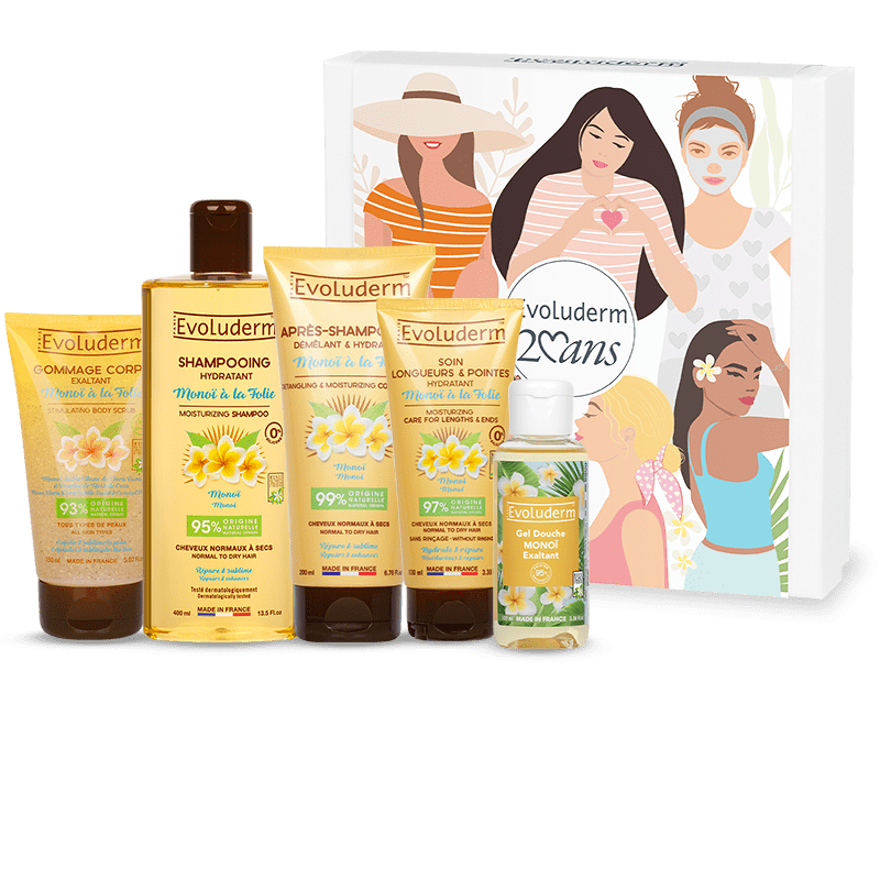 Coffret Idyllique Corps & Cheveux Monoï à la Folie + Peigne Offert